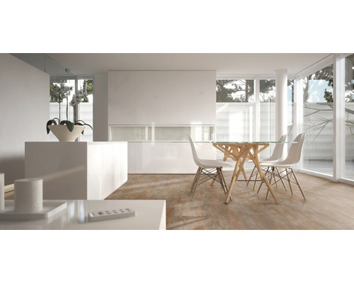 Porseleinen wand- en vloertegel Legno Marrone 31 x 62 cm