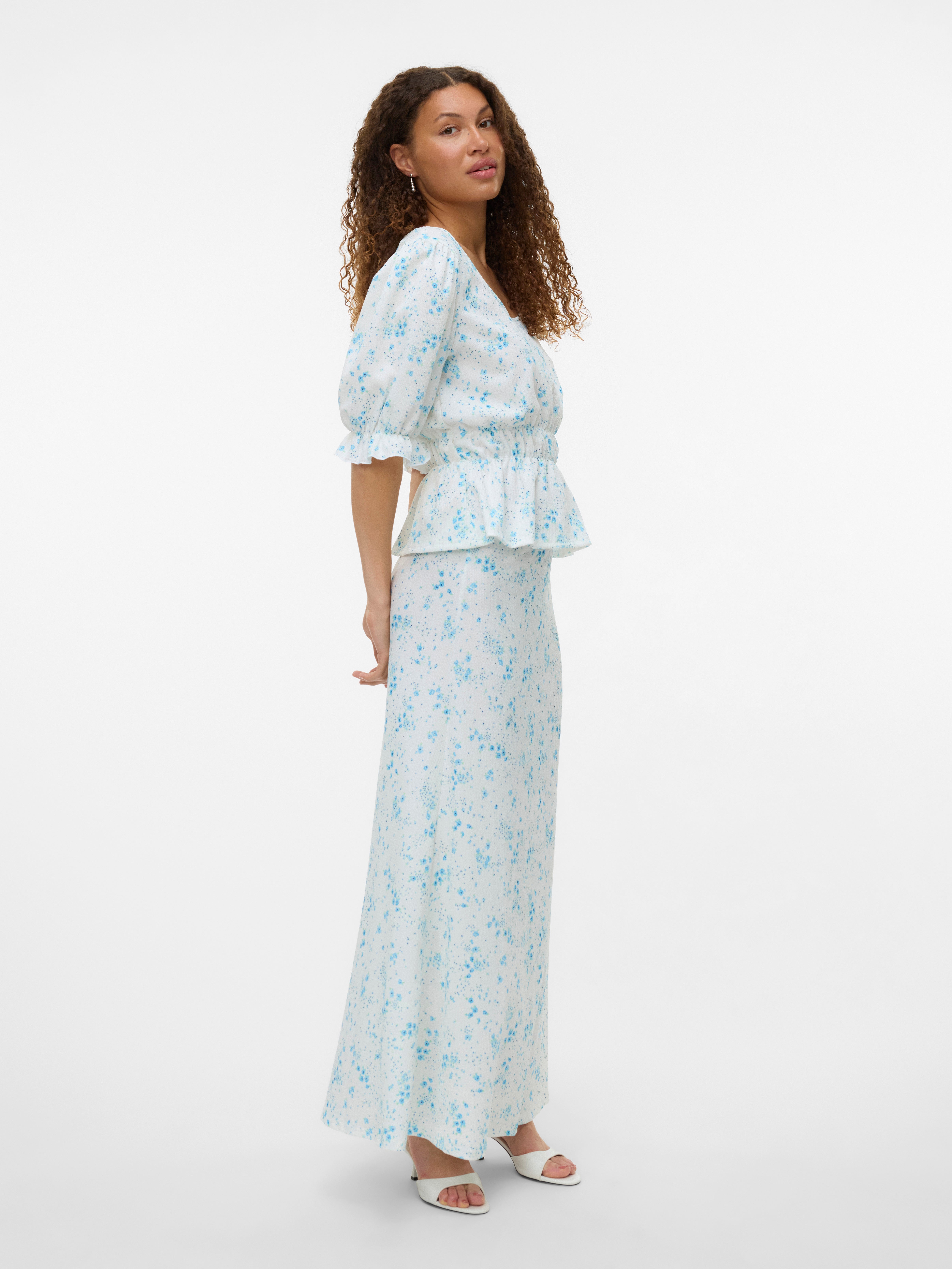 VMSOMYA High waist Lange rok