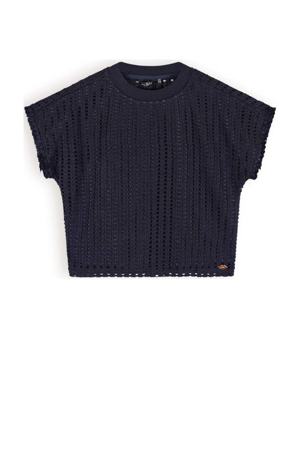 NoBell’ gebreidetop Kawai donkerblauw