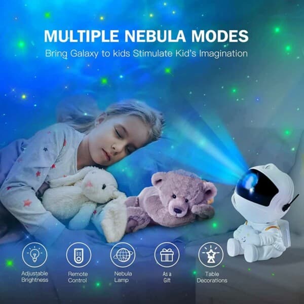 Galaxy Projector Nebula Effect - Star Projector med fjernkontroll