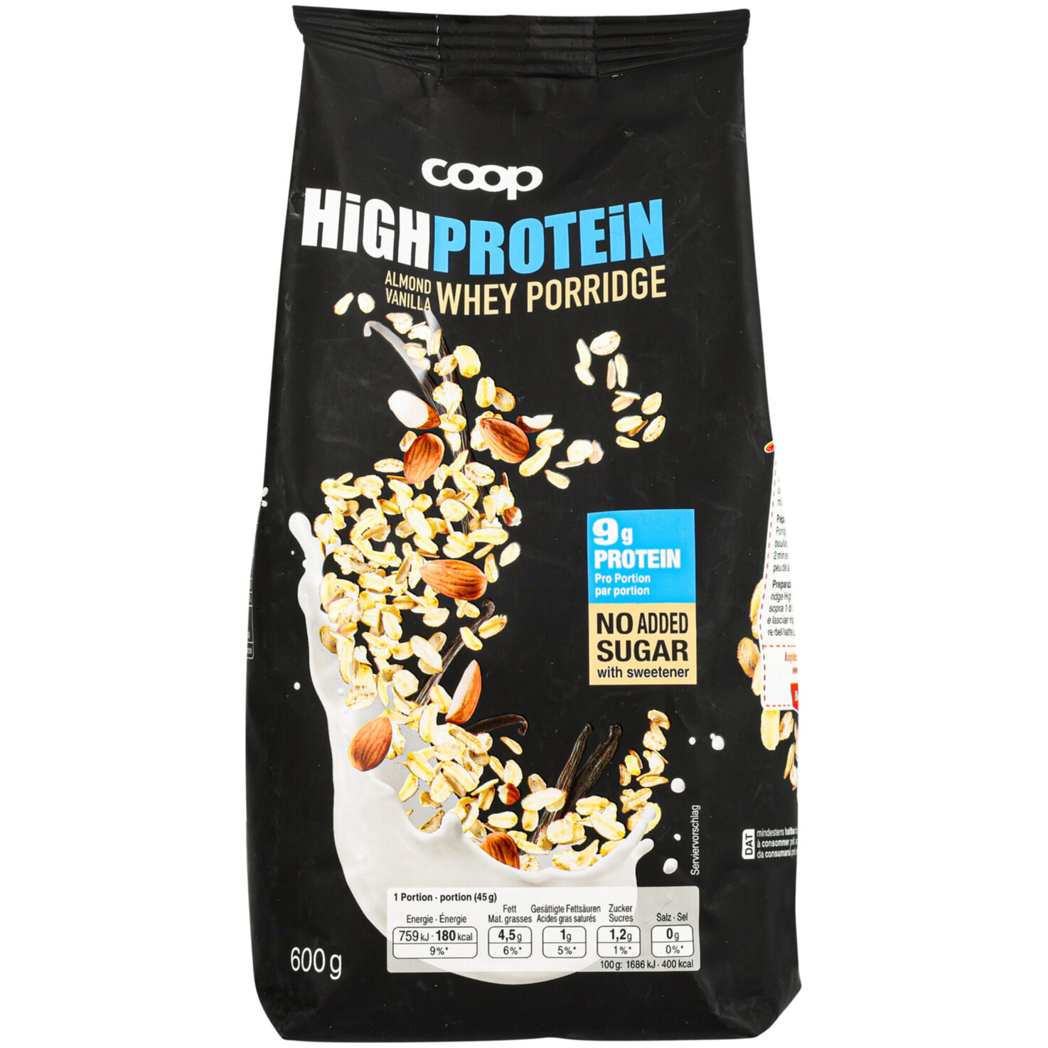 Coop High Protein Almond & Vanilla Whey Porridge