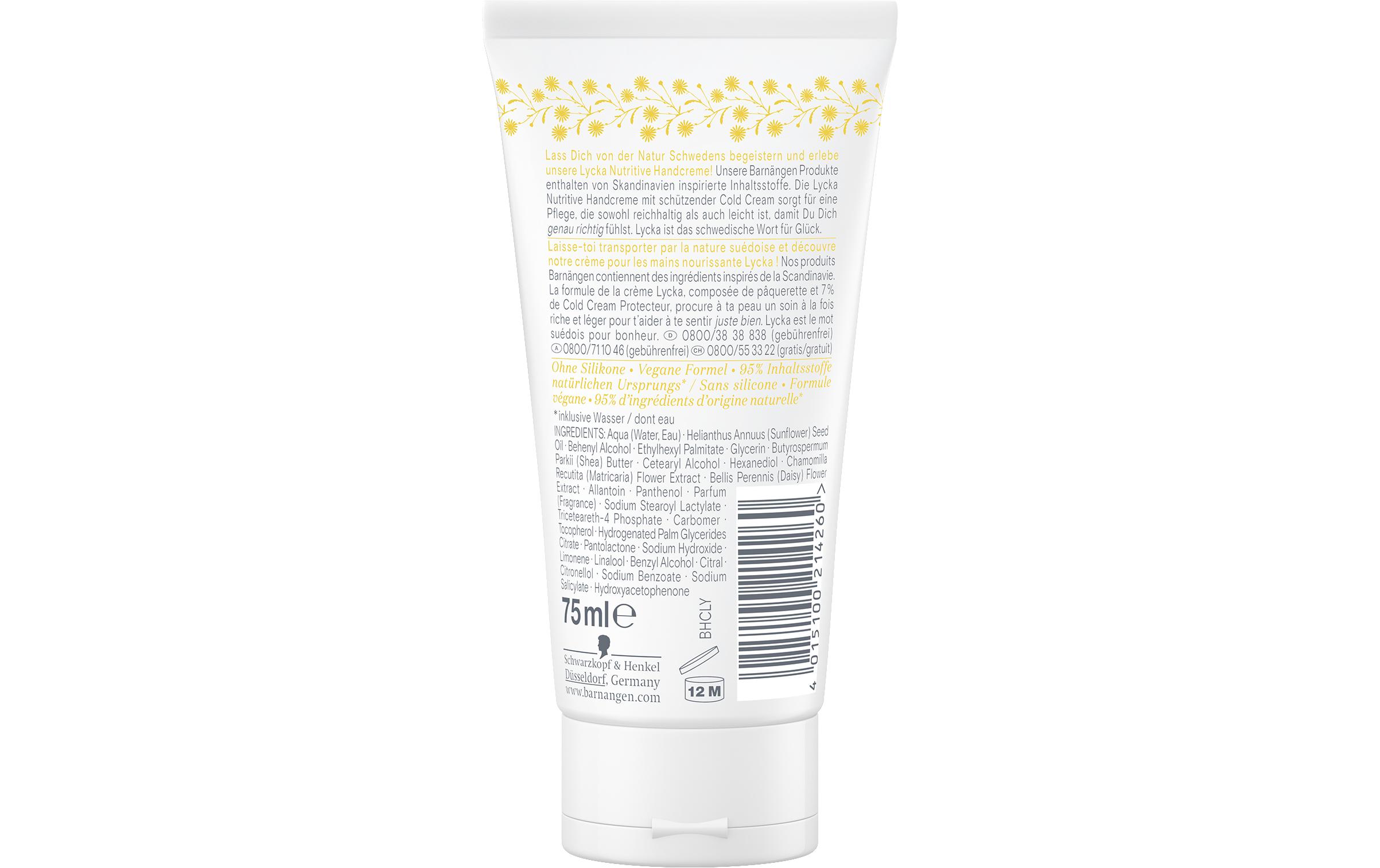 Handcrème Lycka 75 mlNutritive Handcrème