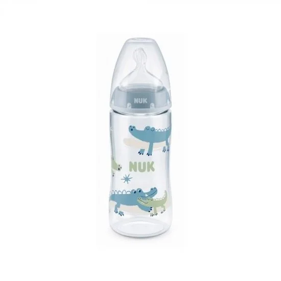 Biberon First Choice+ Temp Control Silicone   Bleu clair        360 ml   de               Nuk