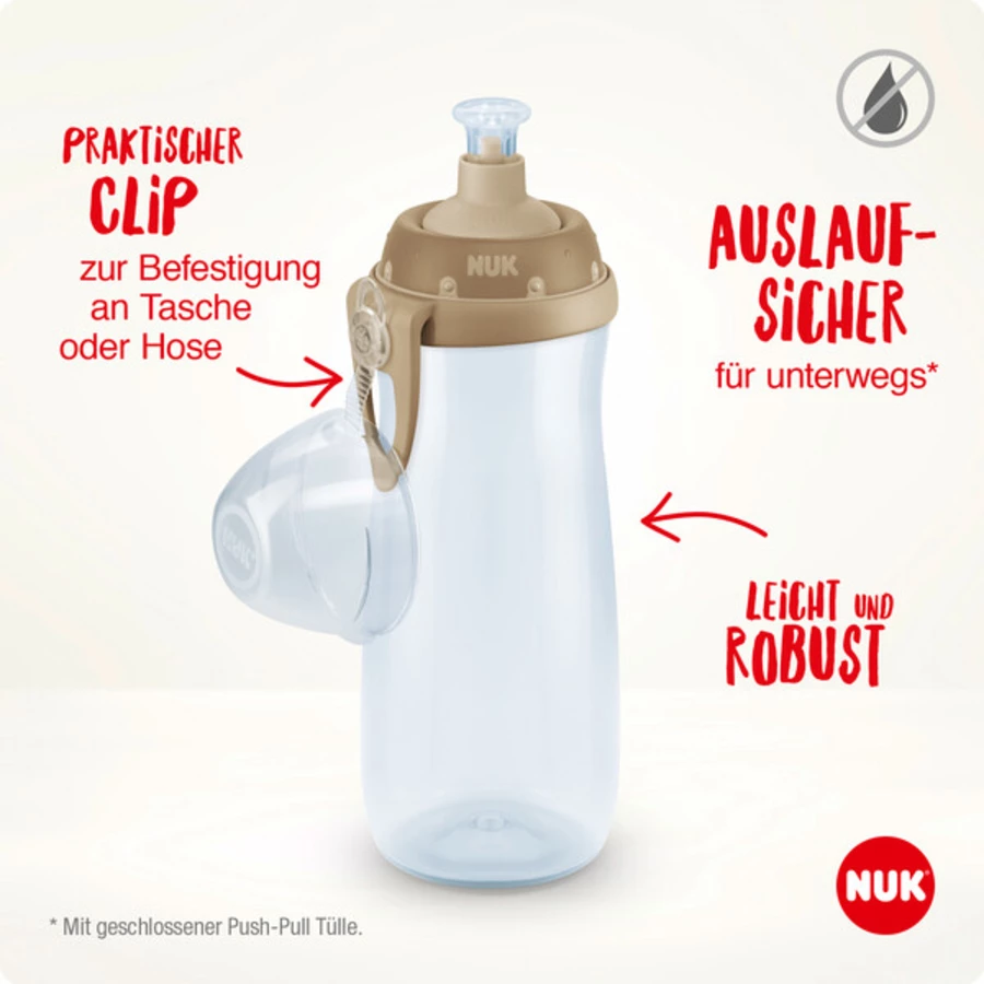 NUK Trinkflasche Sports Cup 450 ml, Wikinger blau