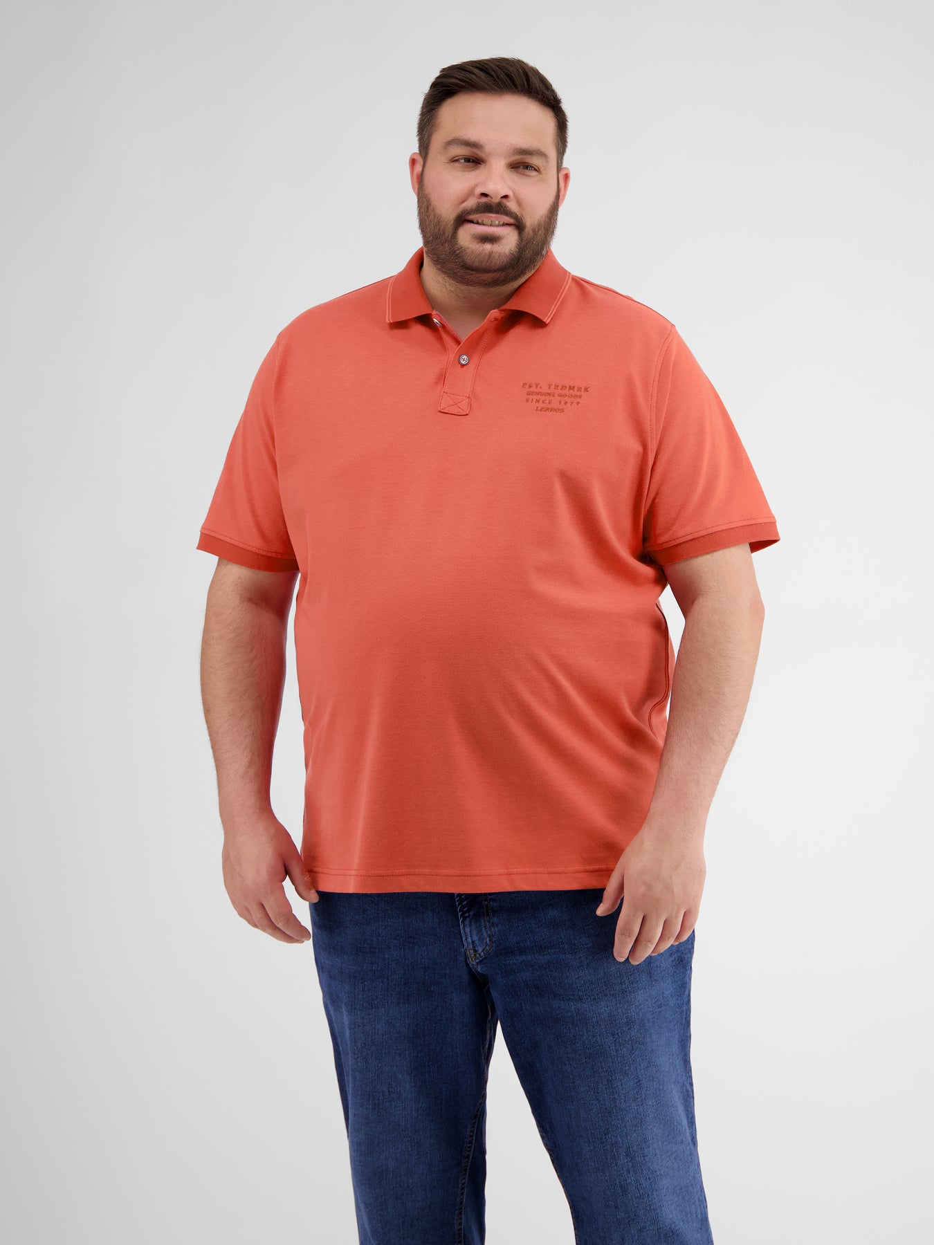 Poloshirt in Melange Optik