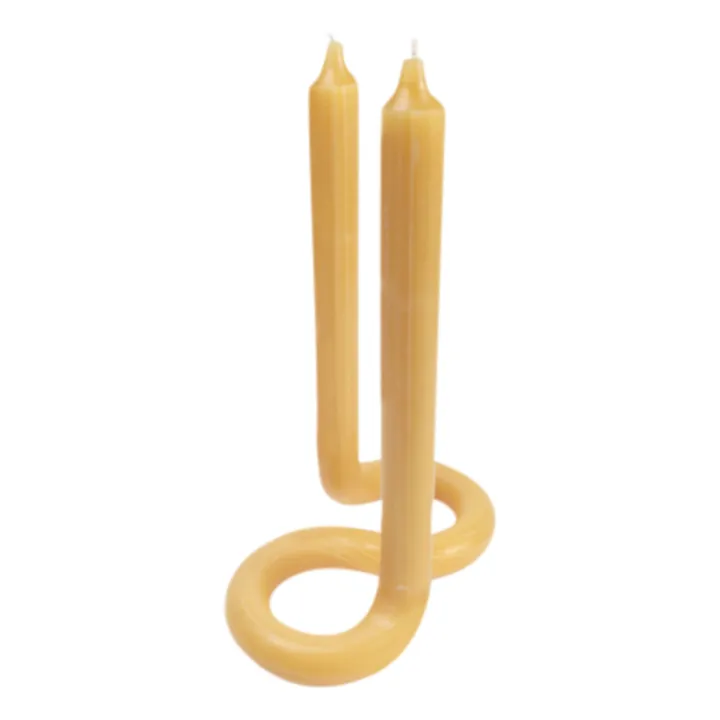 Lex Pott Bougie torsadée TWIST | Miel