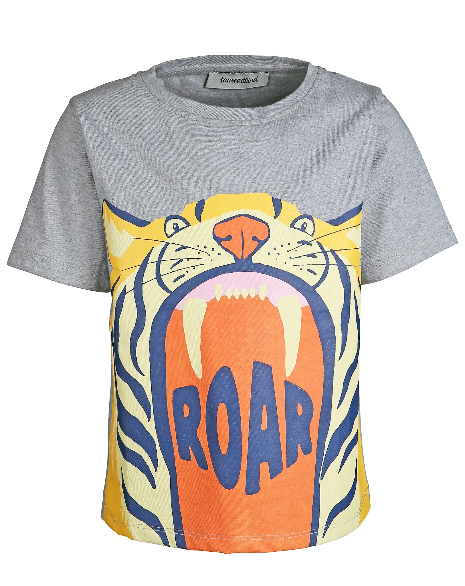T-Shirt TIGER in grau meliert
