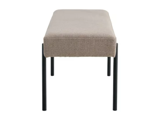 Swindon - Banc en tissu et métal L100cm : Couleur - Taupe