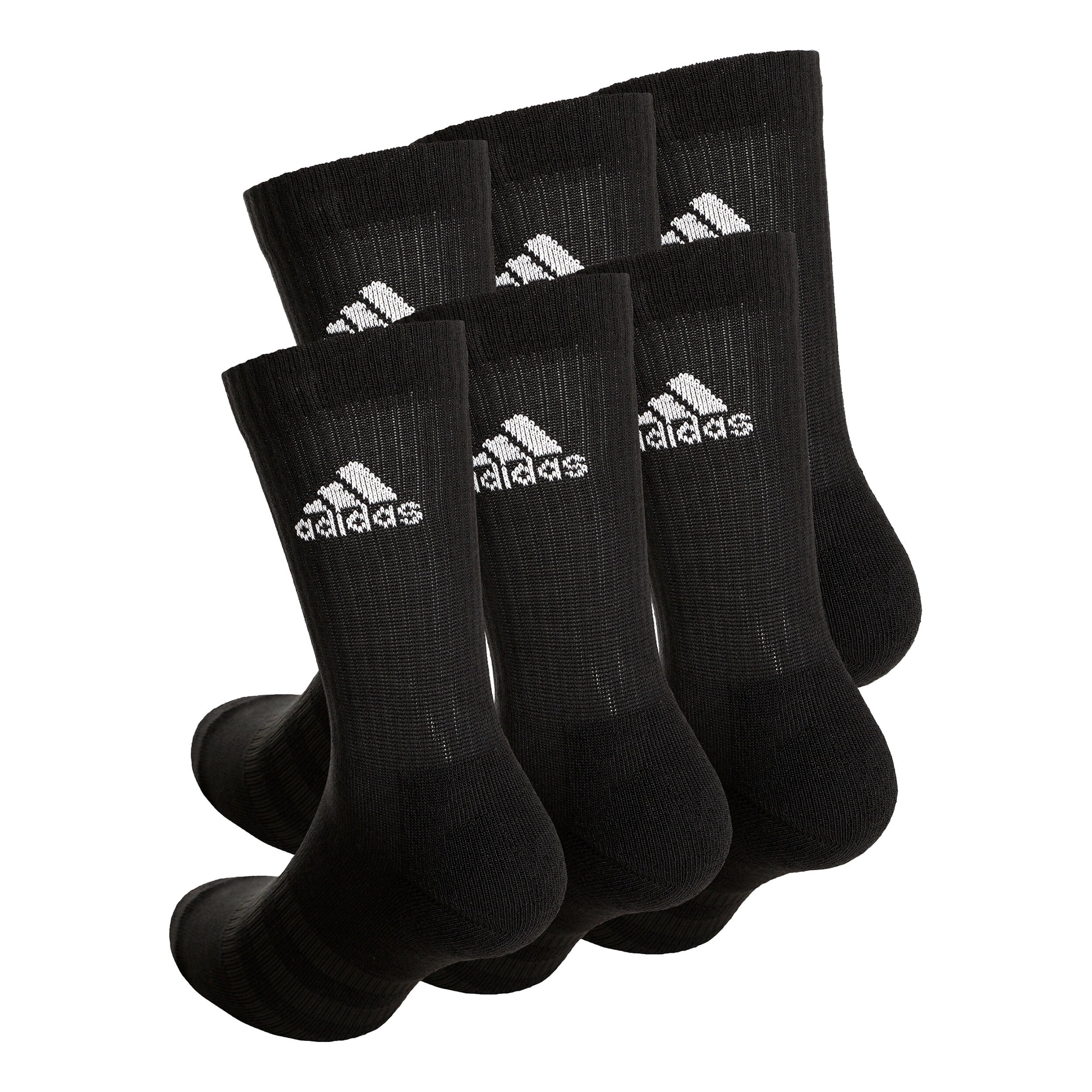 adidas Crew Sportswear Ankle Chaussettes De Sport Pack De 6 - Noir , Blanc