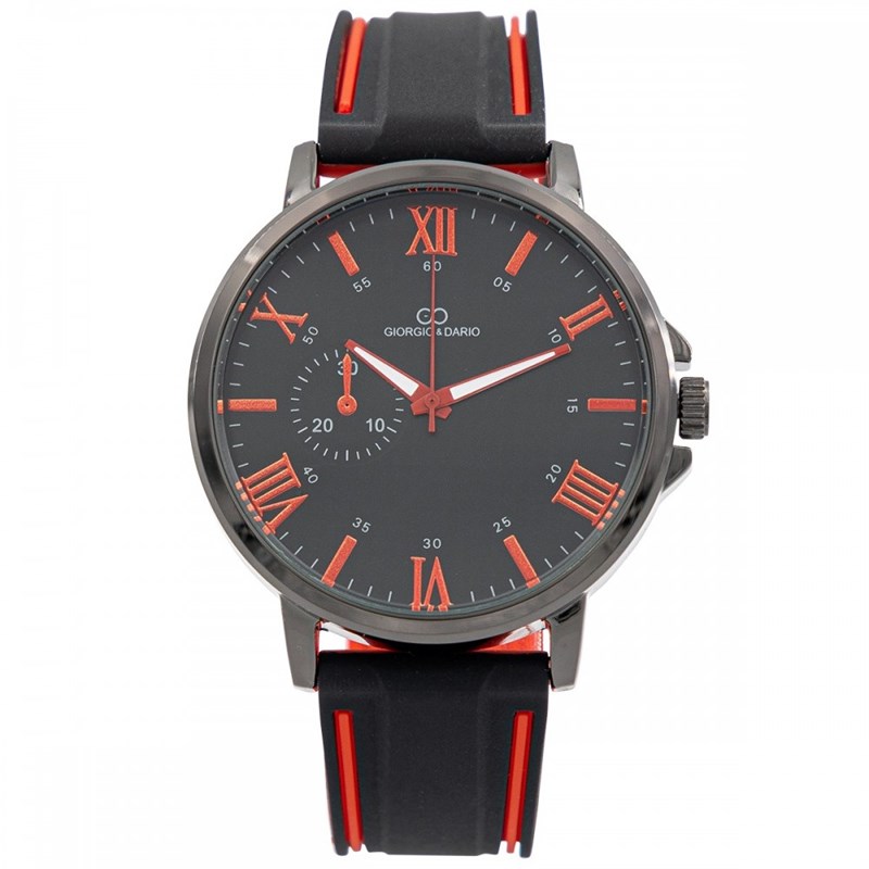 Montre Homme GIORGIO bracelet Silicone Noir