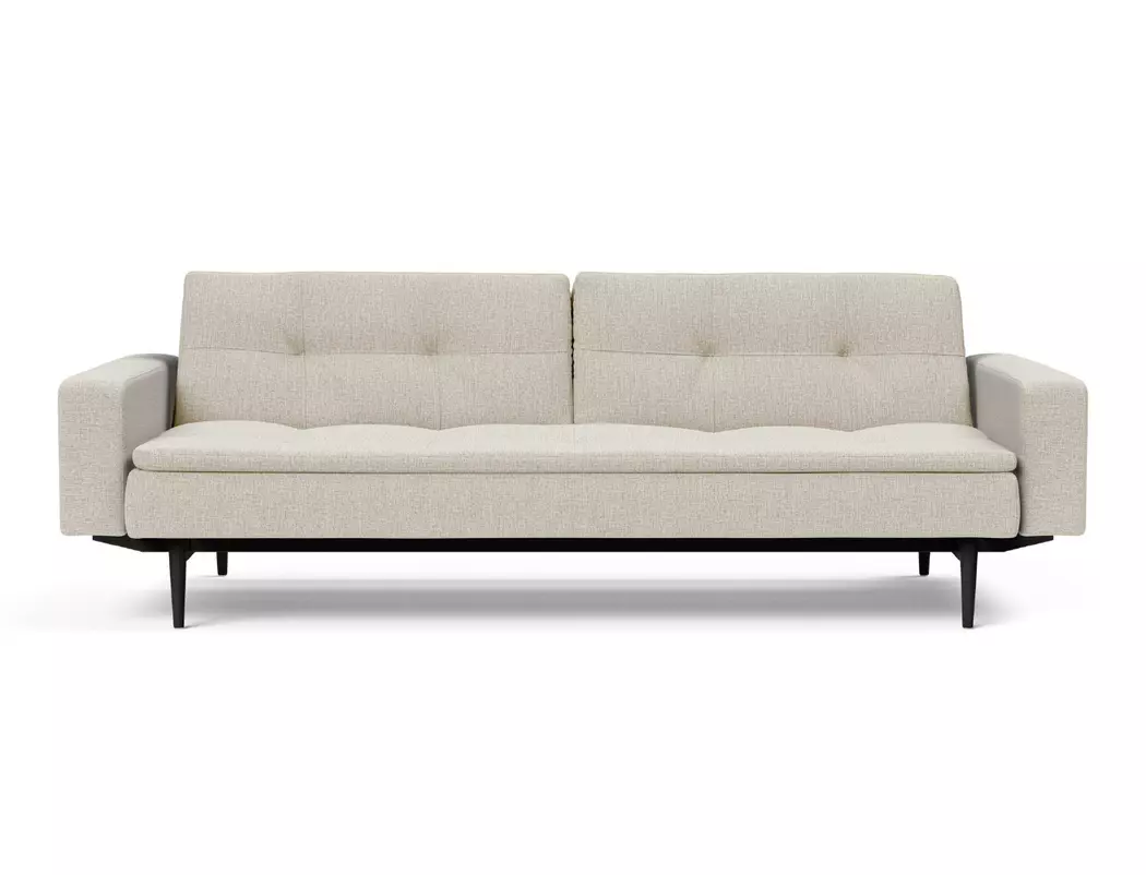 Schlafsofa mit Armlehnen Dublexo Styletto schwarz