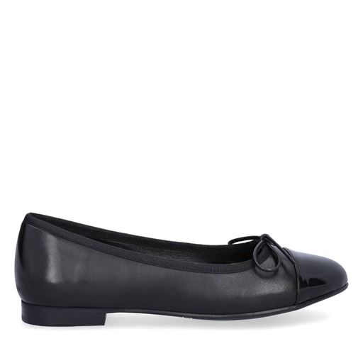 Billi Bi A7426 Ballerinaer, Black Patent/Black Nappa 38