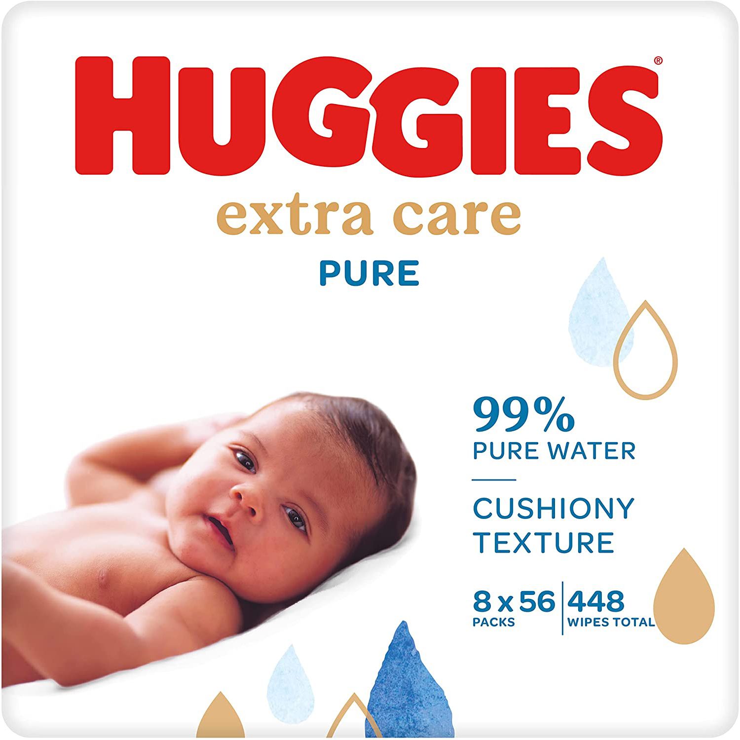 Huggies Pure Extra Care Baby Feuchttücher Tücher Parfümfrei