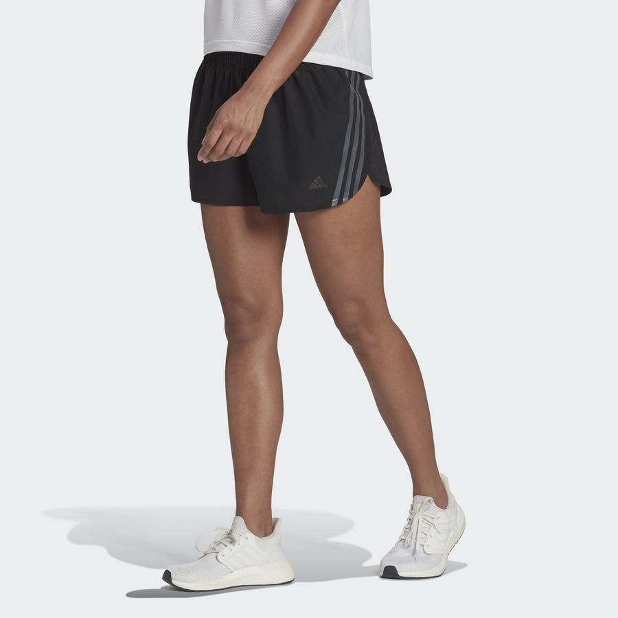 adidas Short Running Run Icons 3-Stripes - Noir Femme