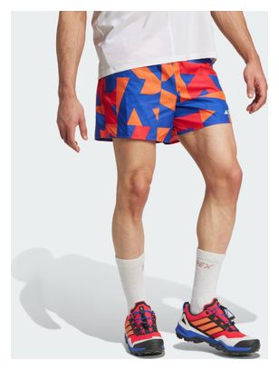 Short adidas Terrex Multi Light 5in Bleu/Orange Homme