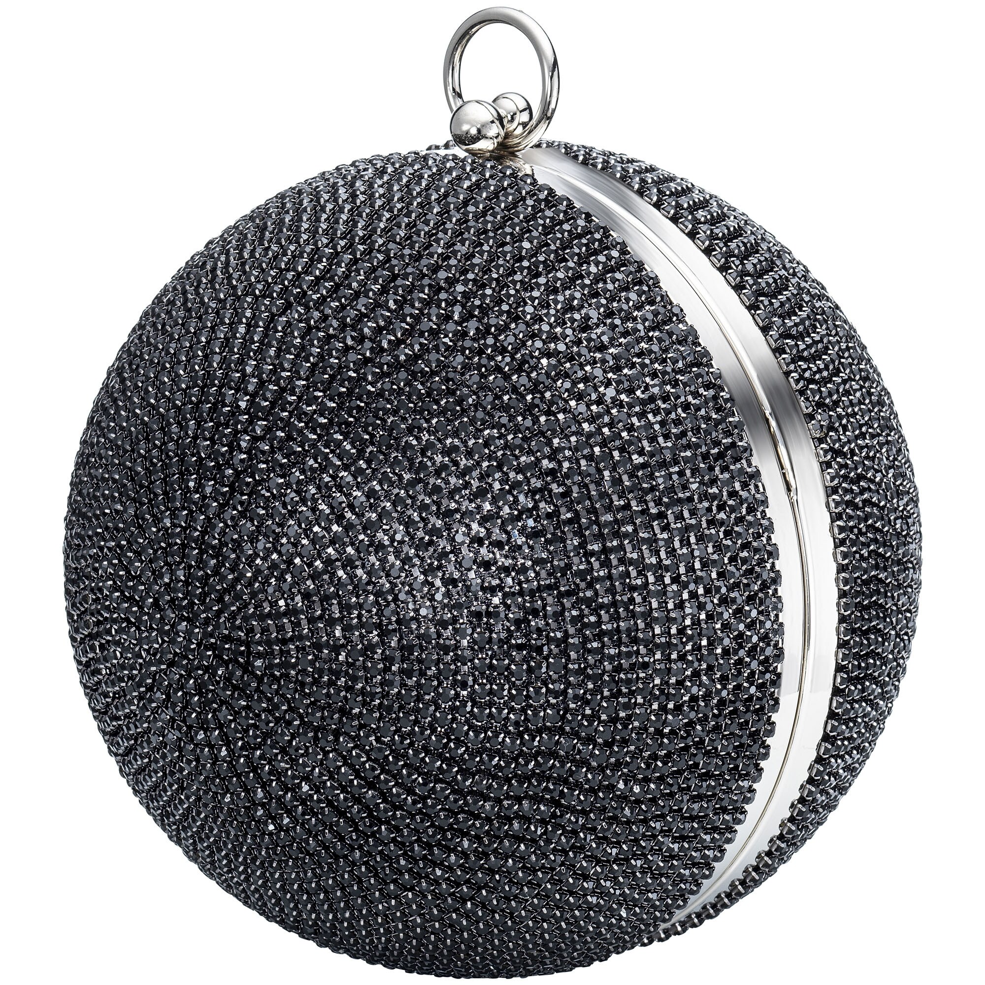 Julie Julsen Handbag Metall mit Zirkonia schwarz