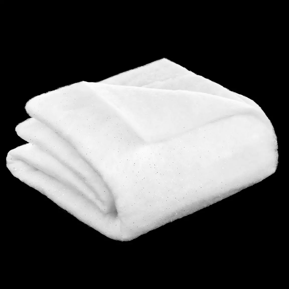 Tapis de neige rectangulaire (100 x 100 cm) Blanc pailletté