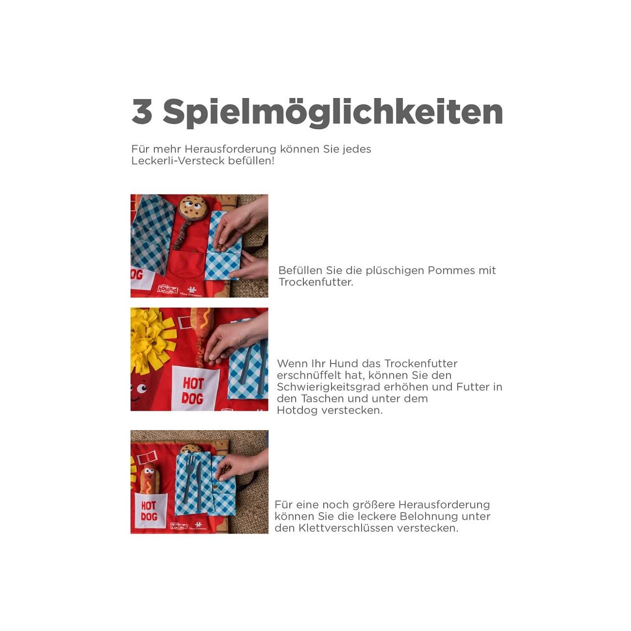 Nina Ottosson Activity Matz Fast Food Fun Intelligenzspielzeug