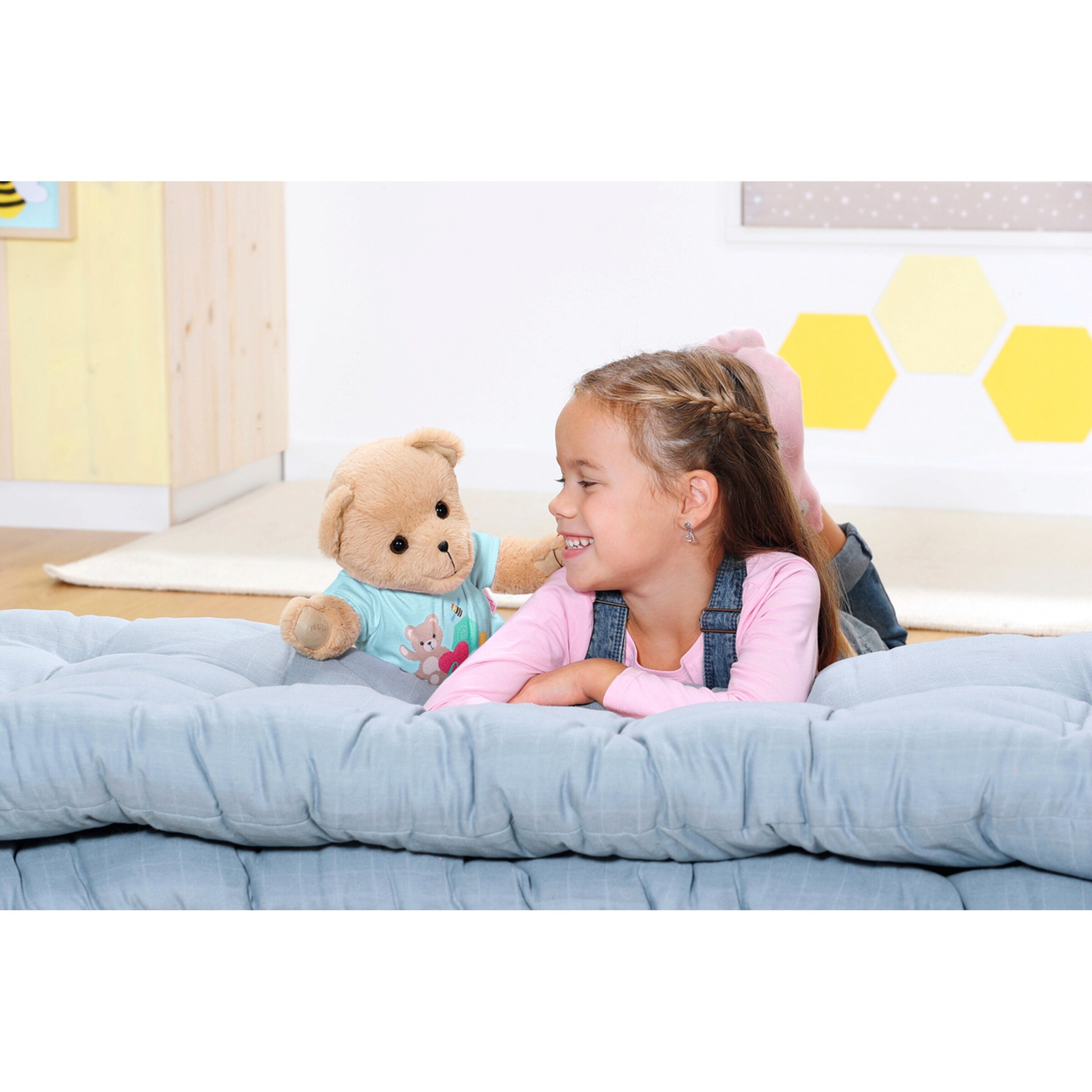 Zapf Creation - BABY BORN Kuscheltier Bär 36cm blau