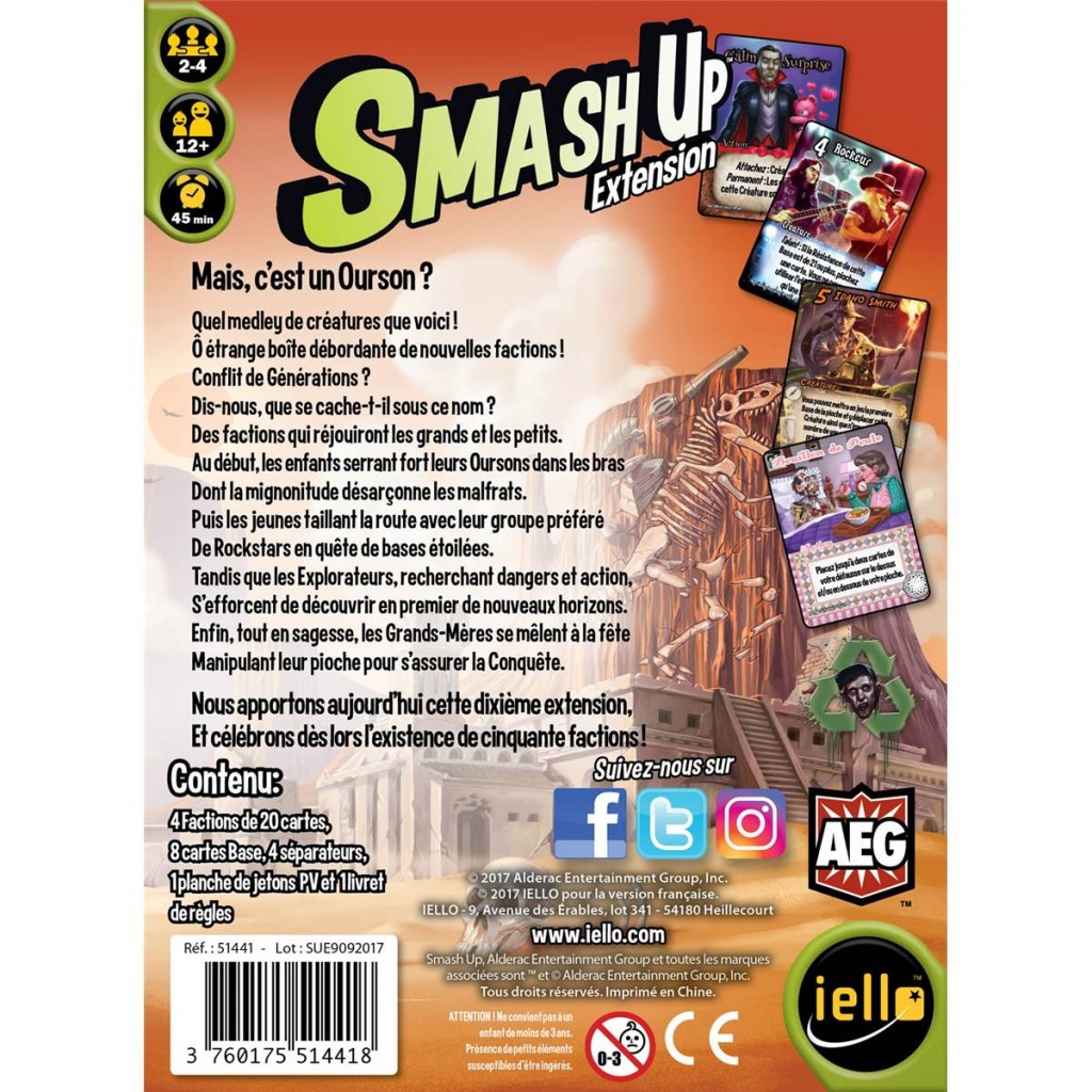 Smash Up - Conflit de Générations