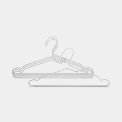 Aluminium Kledinghangers Set van 4 - Silver