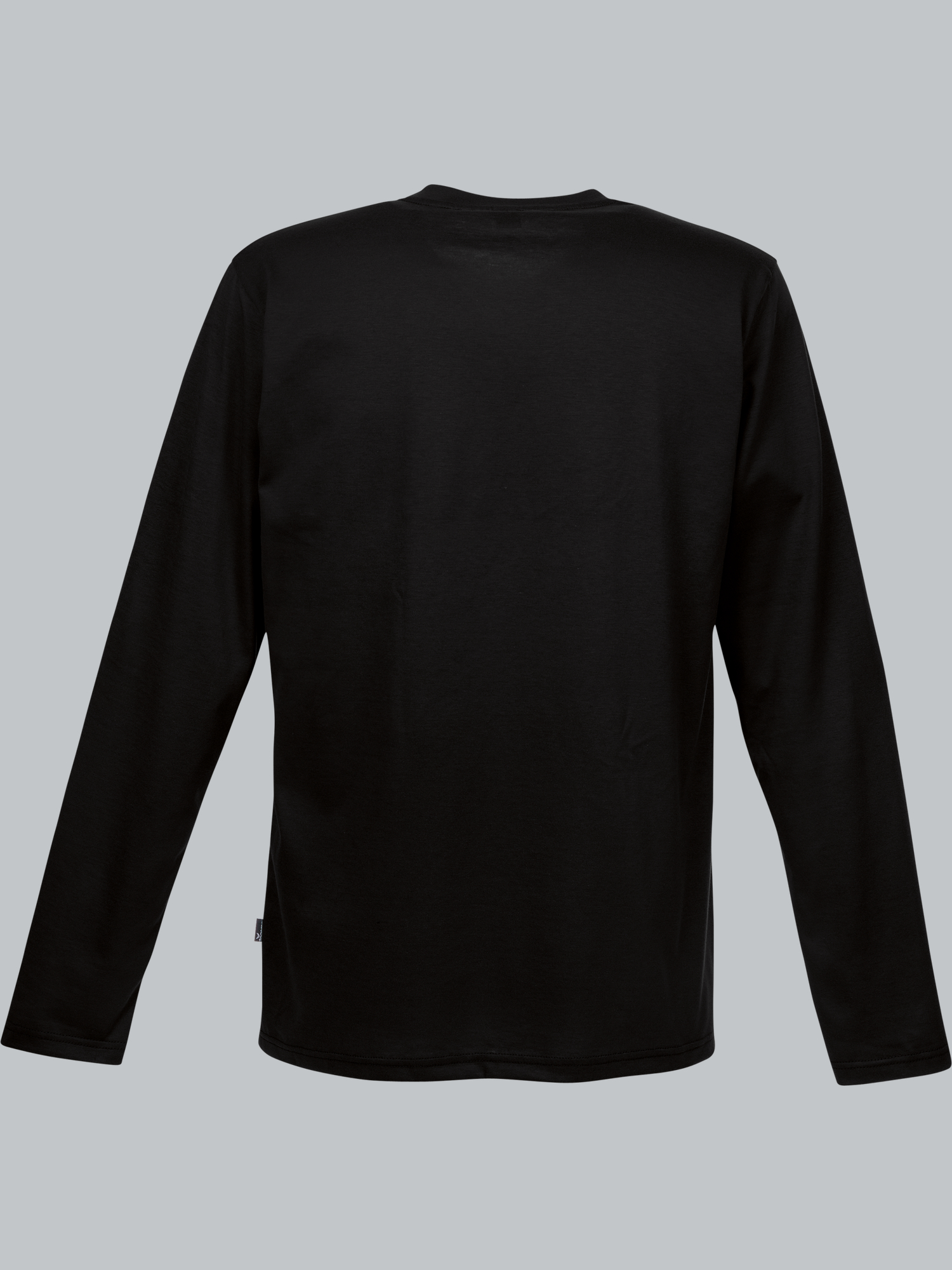 Langarmshirt aus 100% Baumwolle Schwarz