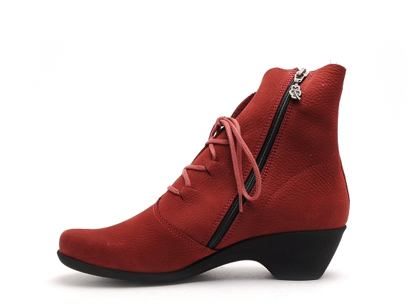 Loints boots bottine talons femme 33156 rouge