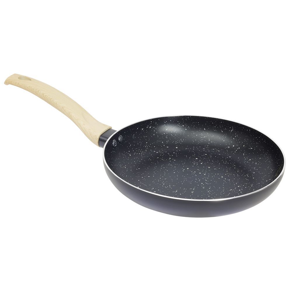 Poêle antiadhérente poignée soft touch beige et noir Ø24cm