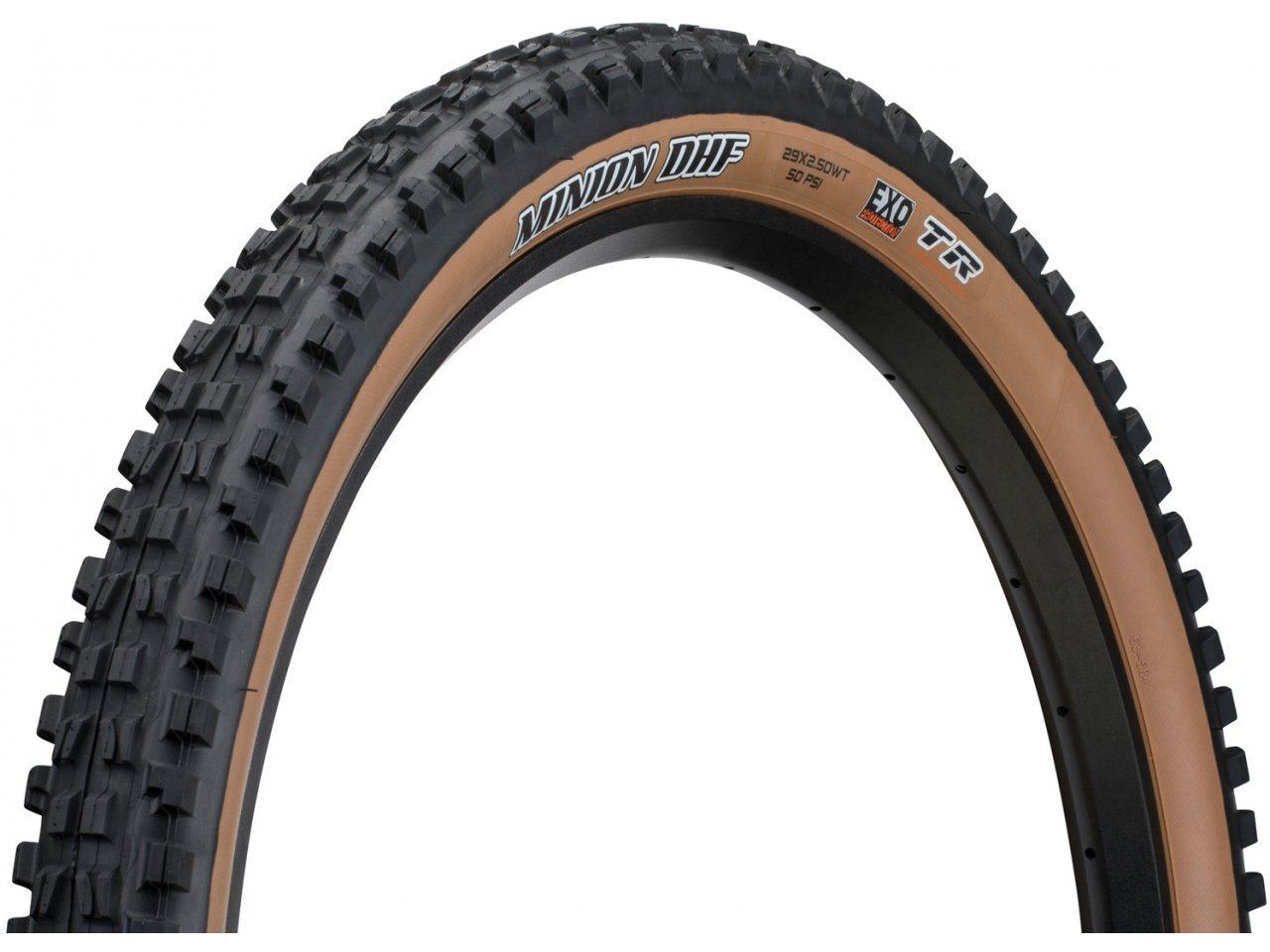 Maxxis Minion DHF foldedæk 29 x 2,50 WT EXO TR Tan Wall