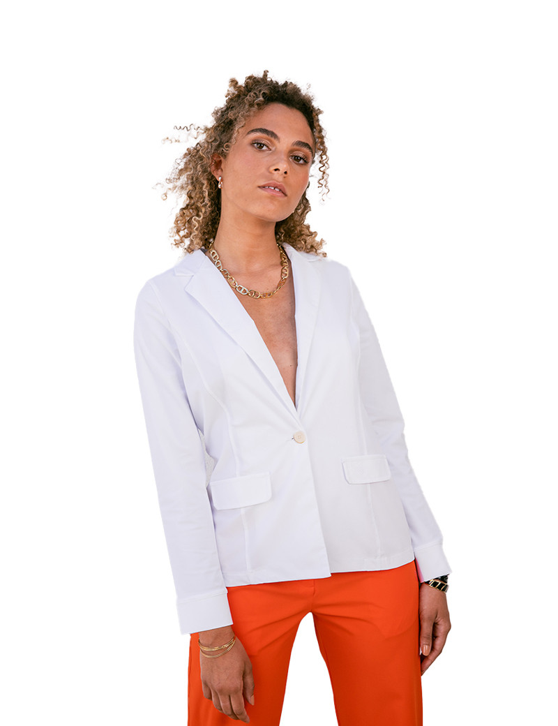 HBT JAGGER BLAZER BLANC
