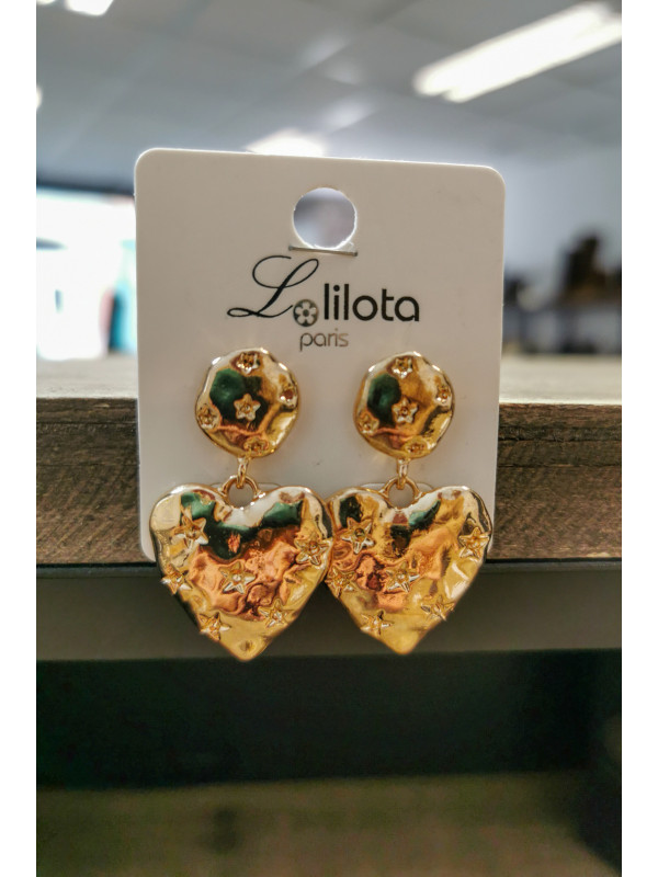 Boucles d'oreilles dorées Anais - Mile Mila