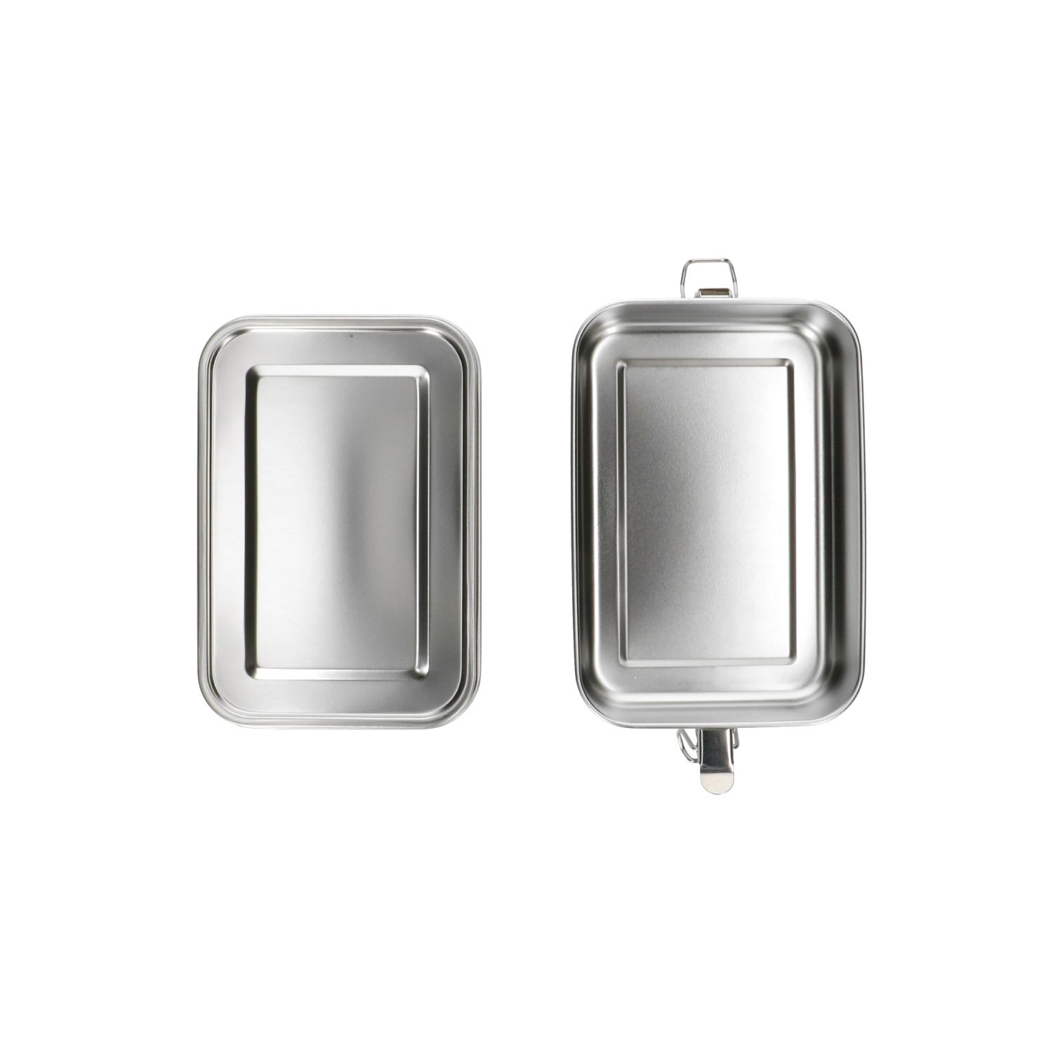 Lunchbox met siliconen ring, RVS, 550 ml