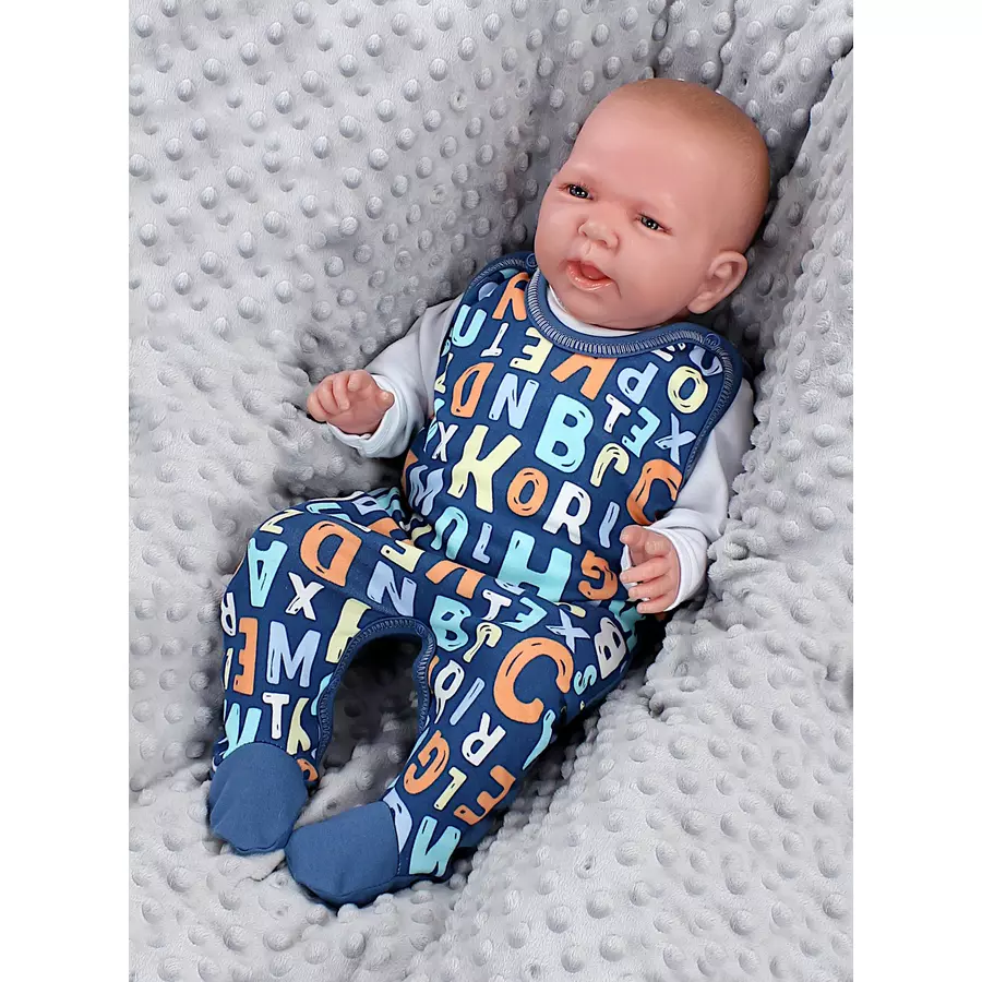 TupTam Baby Strampler Gemustert 2er Set türkisblau
