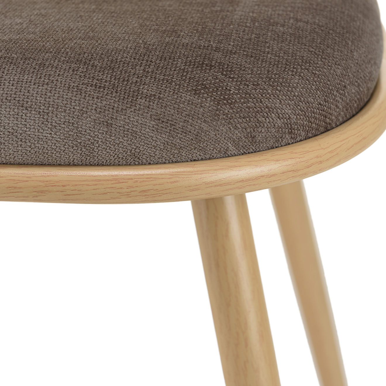 Macabane 2 Chaises Léa taupe - 55x60x78 cm