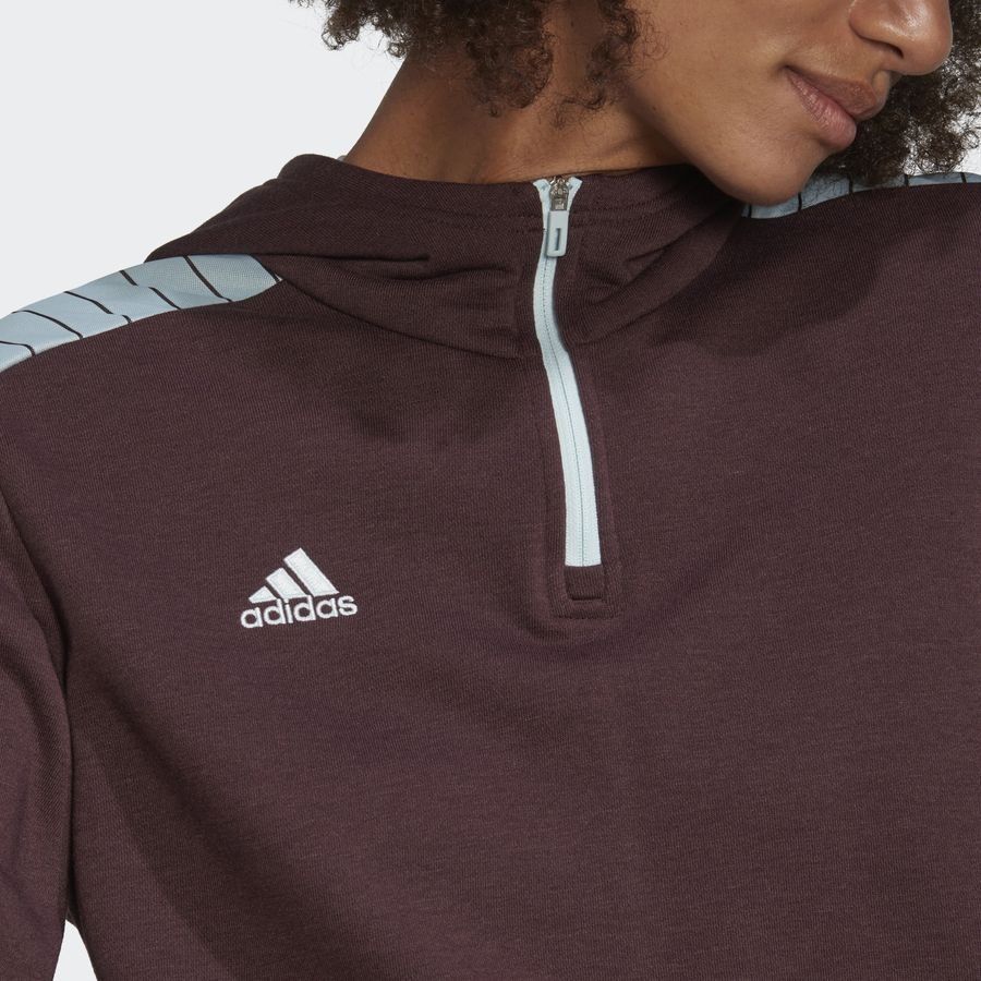 adidas Sweat à Capuche Tiro - Marron Femme