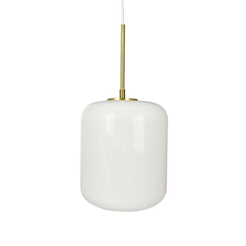 TAKLAMPE DYBERG LARSEN SILVIA 20CM OPAL/MESSING