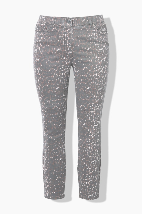 Skinny-Jeans, High Waist, Leo-Print, 5-Pocket