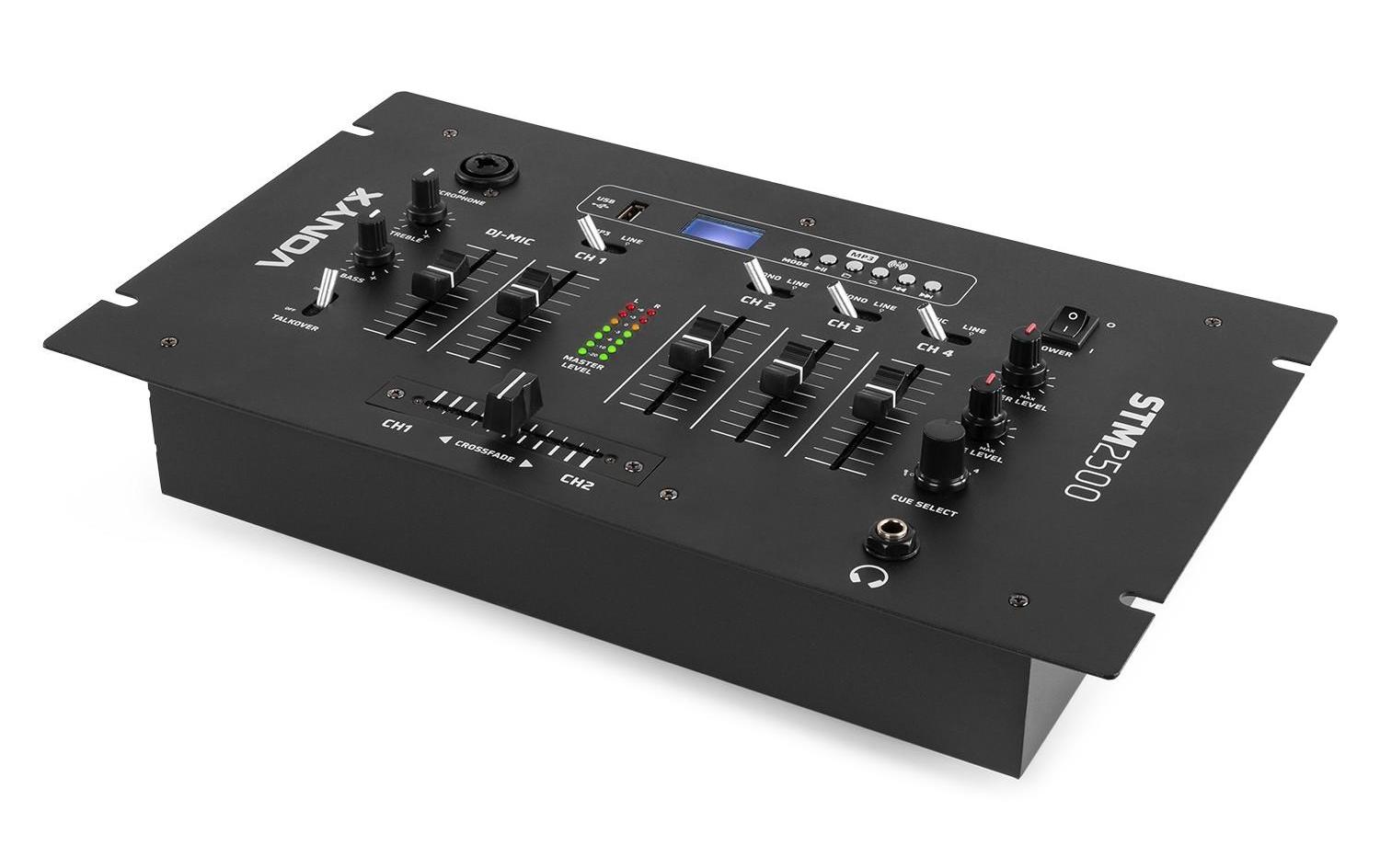 DJ-Mixer STM2500<br>5-Kanal DJ-Mixer mit USB/MP3-Player