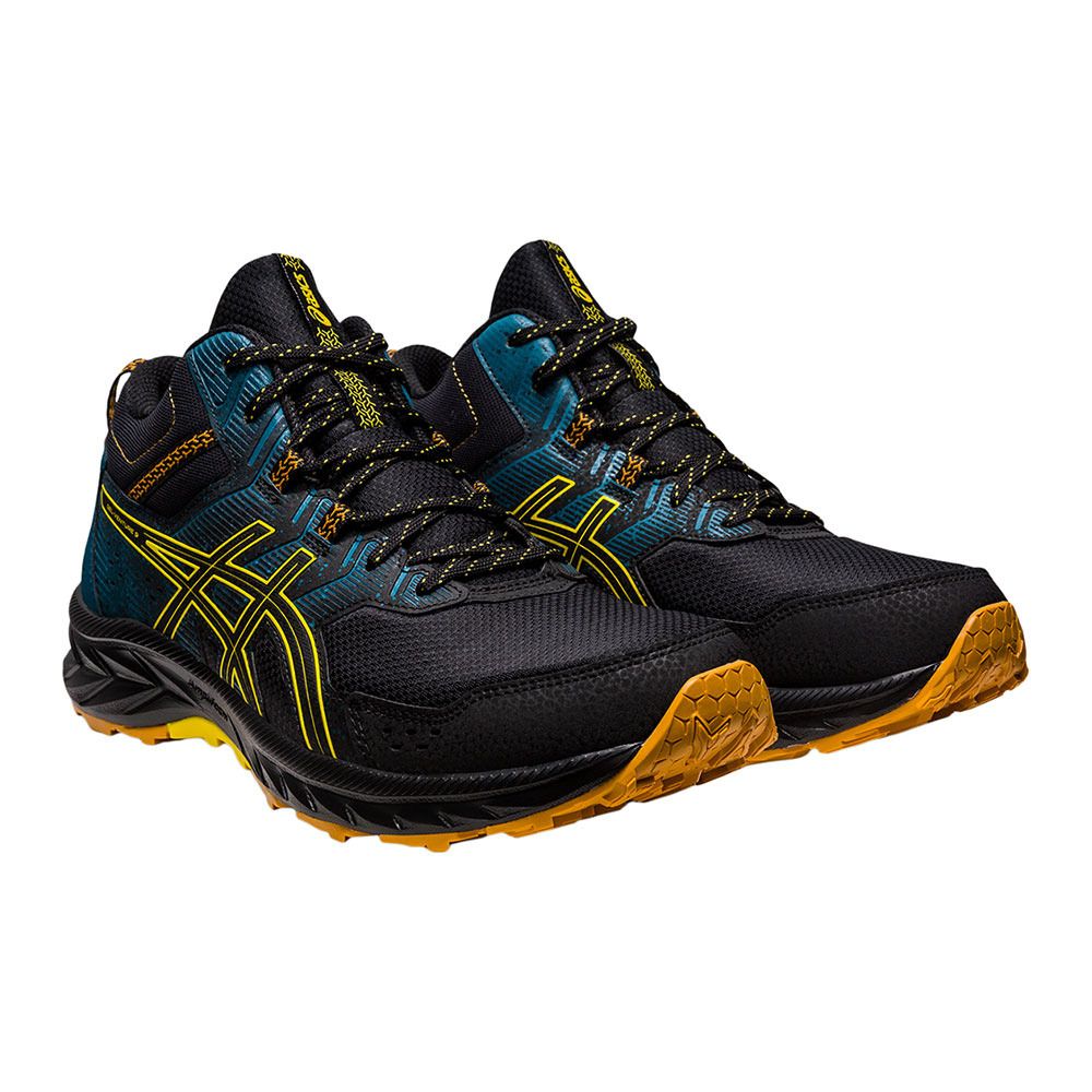Asics GEL-VENTURE 9 MT - Chaussures trail Homme black/golden yellow