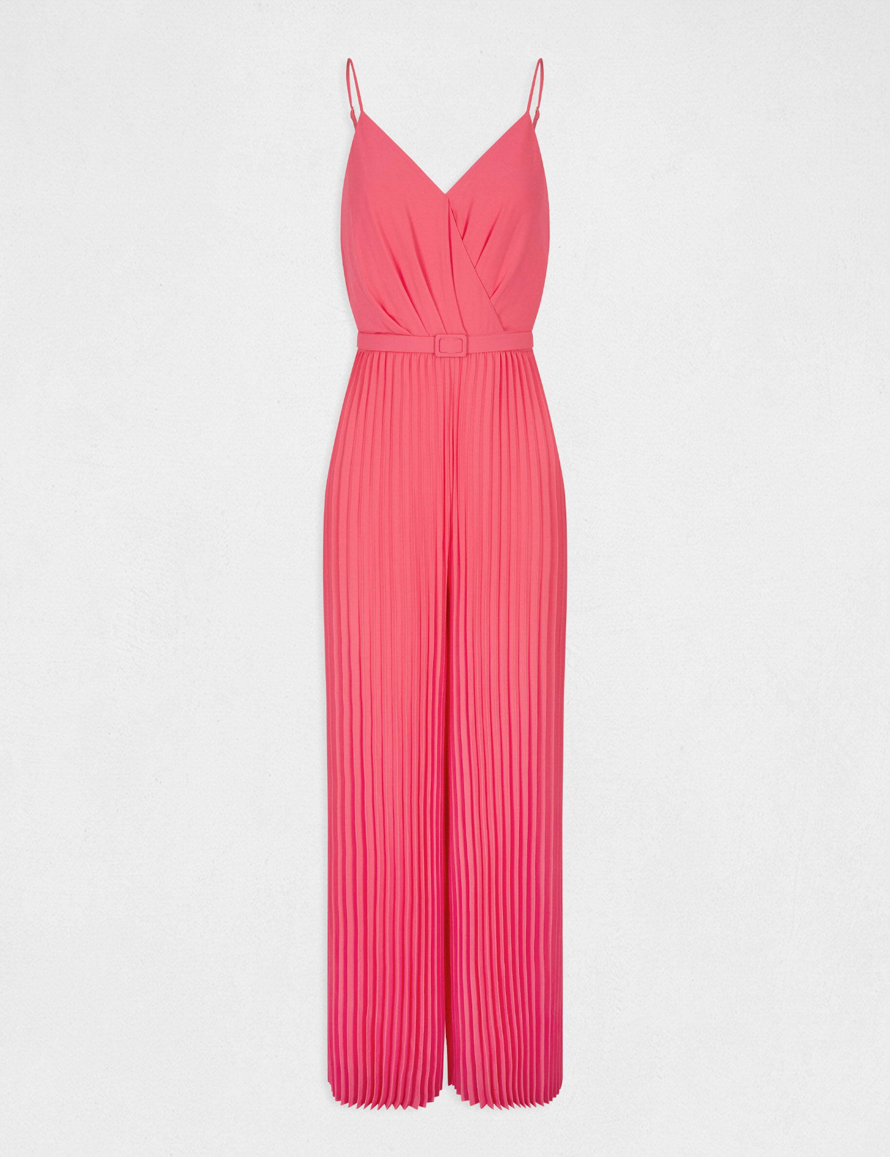 Combinaison large plissée avec dos nu rose femme - rose