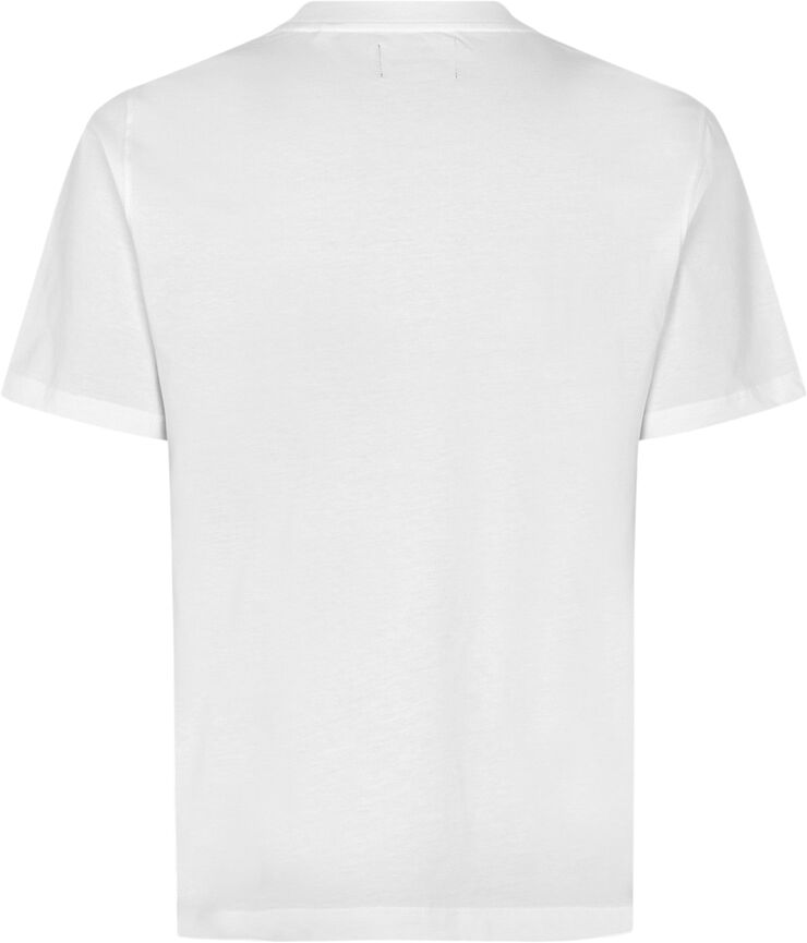 Mads Nørgaard - Copenhagen Cotton Jersey Frode Emb Logo Tee Hvid
