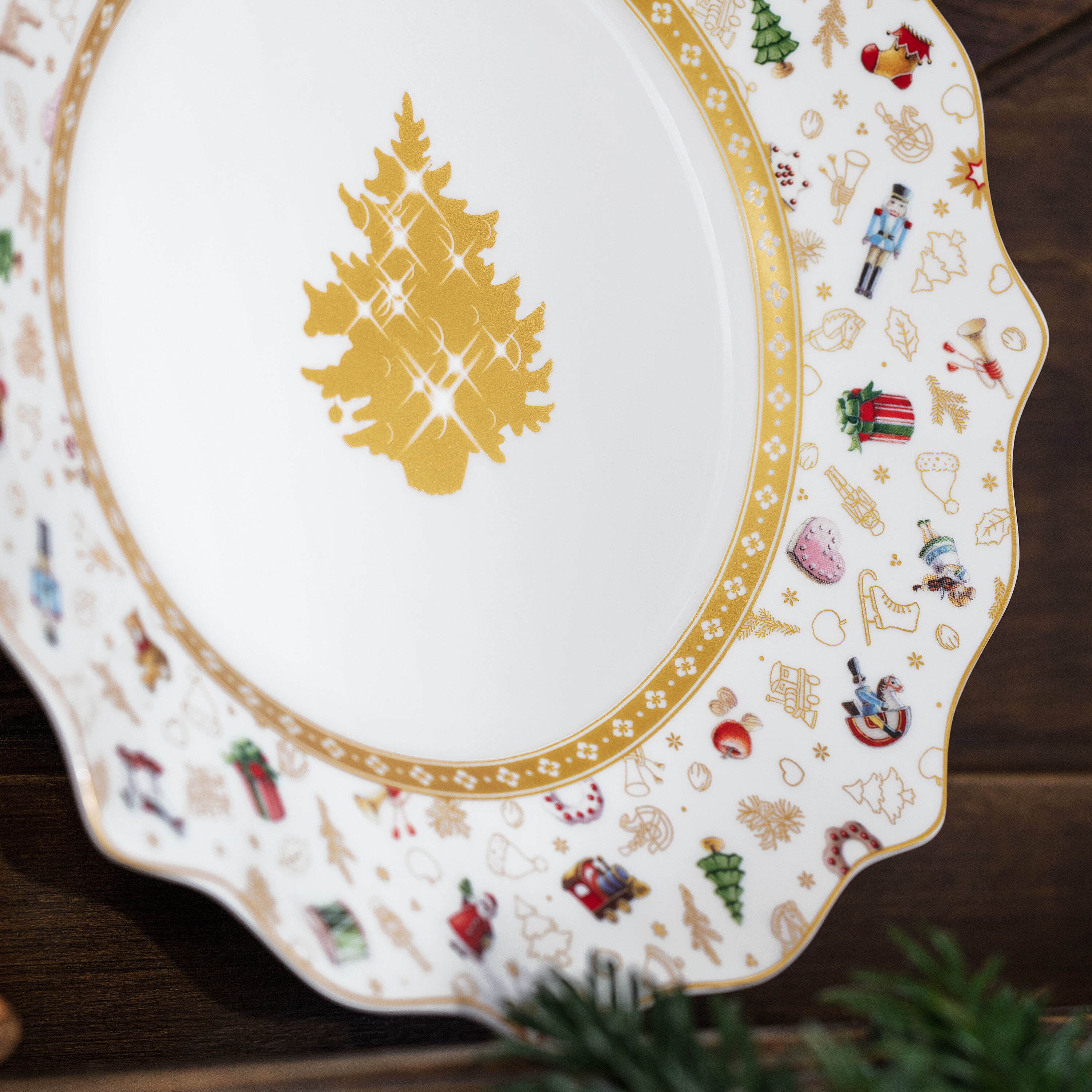 Toy's Delight Appetizer and dessert plate White, 9.7'', Premium Porcelain