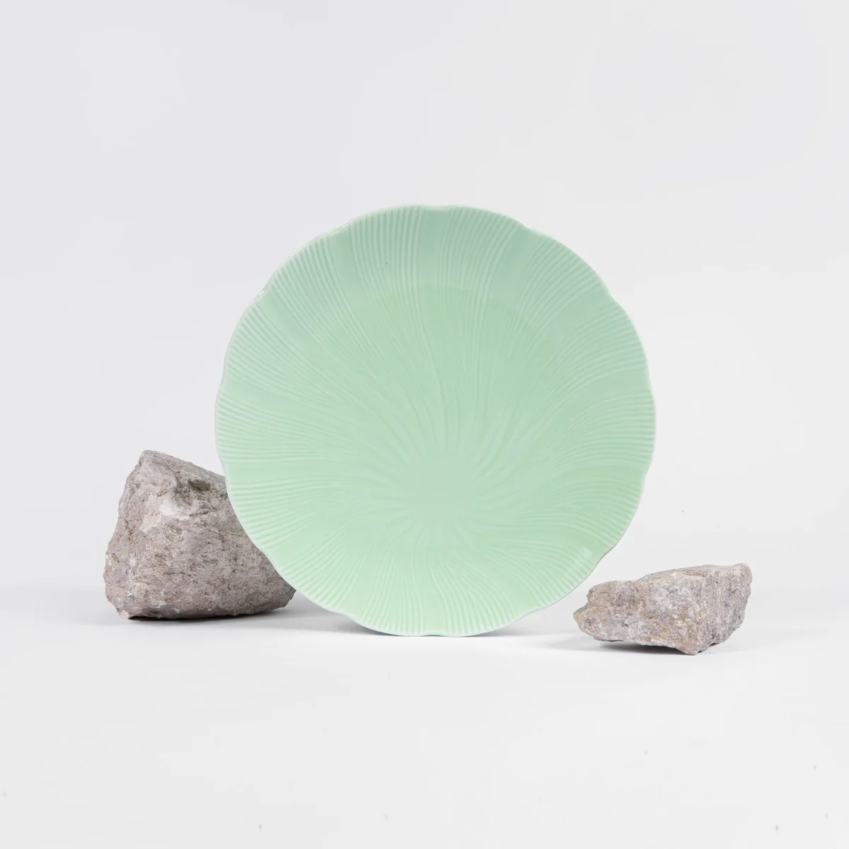 Assiette plate TAHITI verte (25cm) OGRE La Fabrique