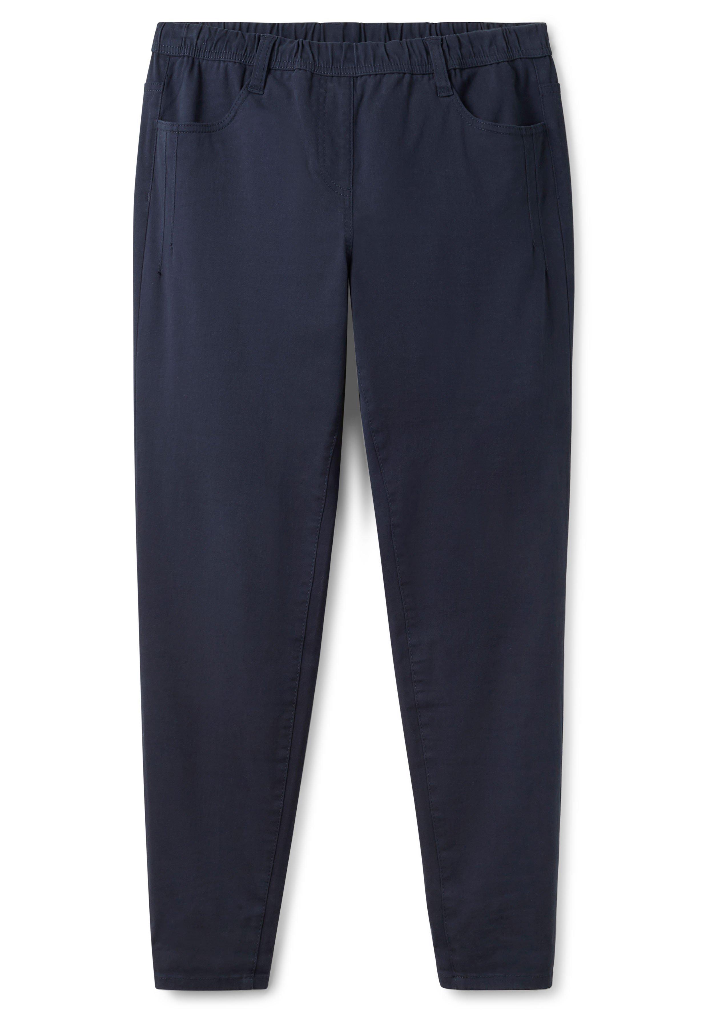 Skinny Twillhose mit Gummibund