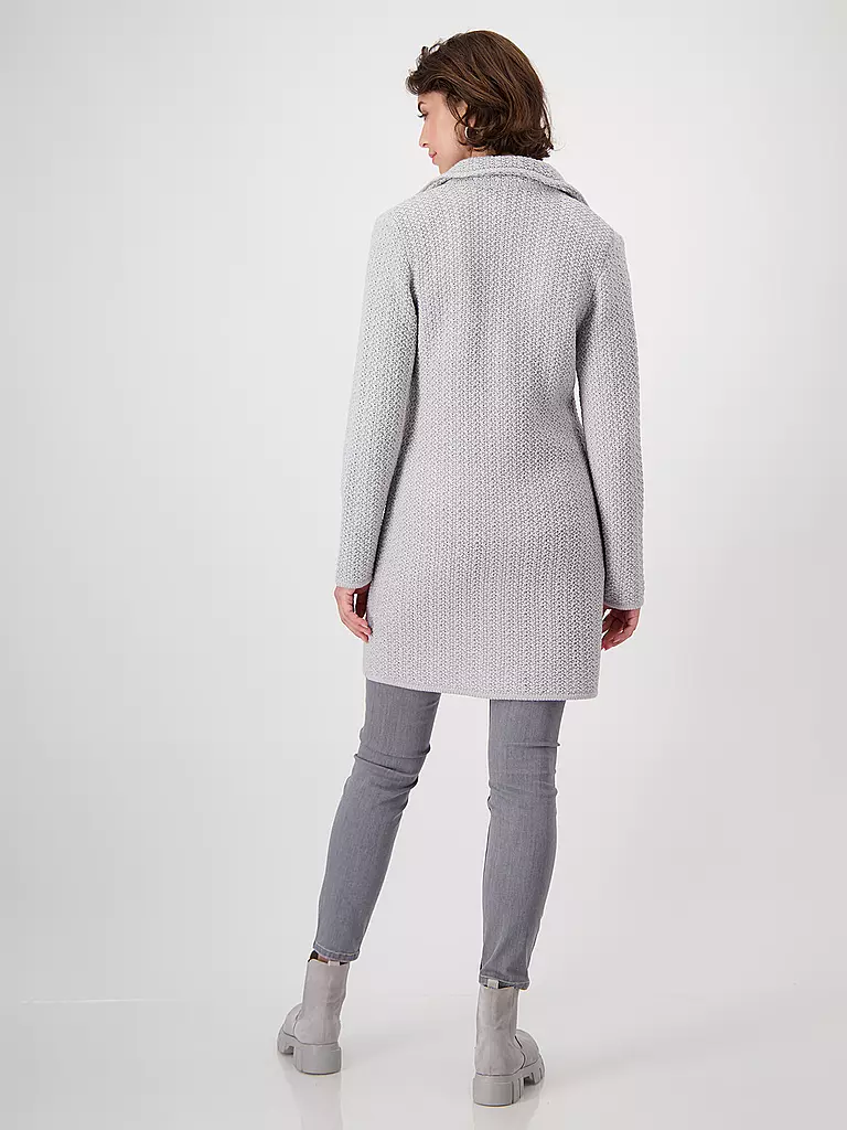 MONARI Strickmantel  hellgrau