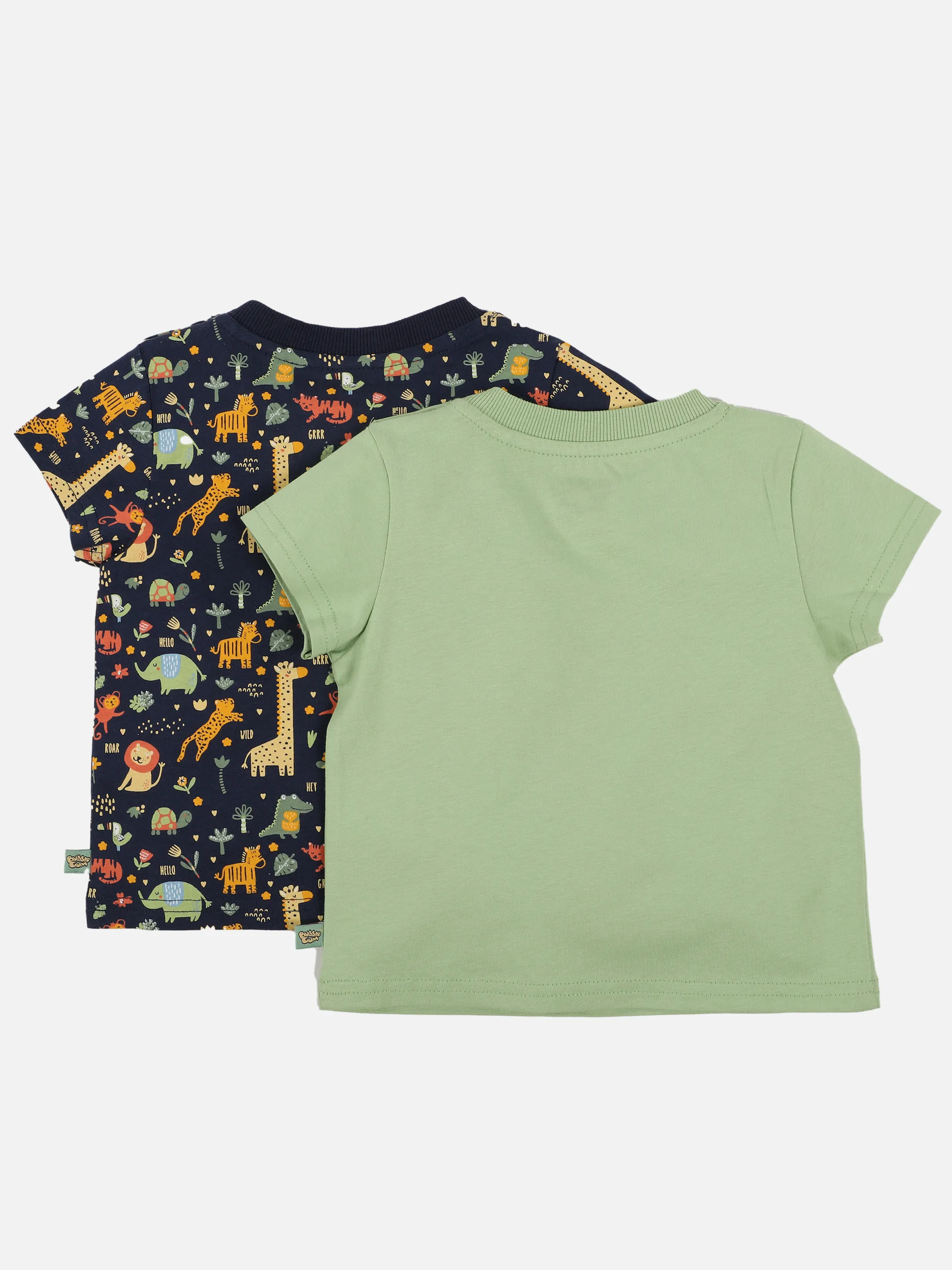 Baby Jungen 2er Pack T-Shirts im Dschungellook