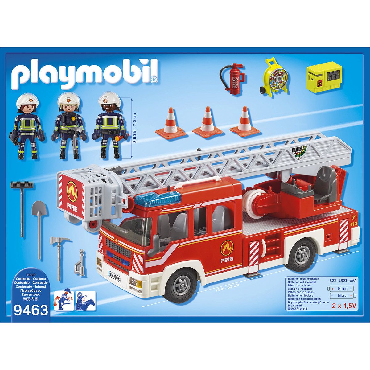 Camion pompiers échelle pivotante Playmobil City Action 9463