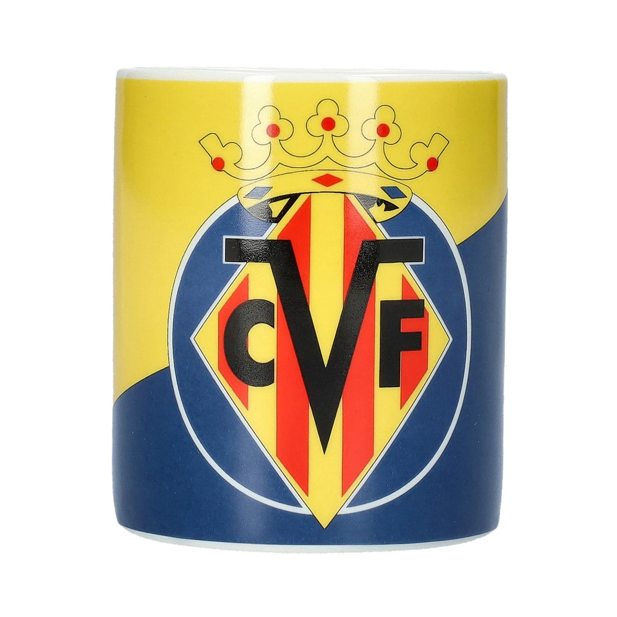 Caneca Villarreal CF Emblema Bicolor Diagonal Villarreal2025-2026