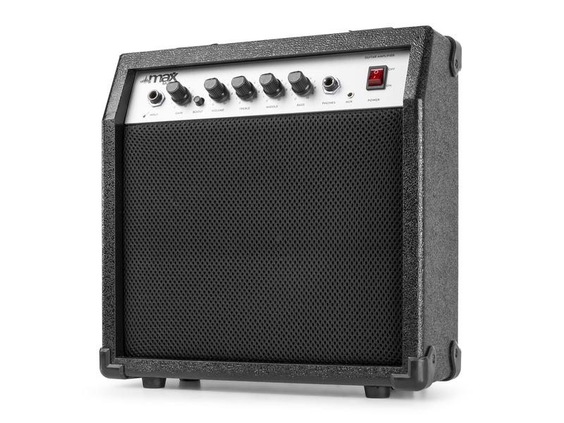 MAX E-Gitarre GigKit Schwarz E-Gitarre mit Zubehör