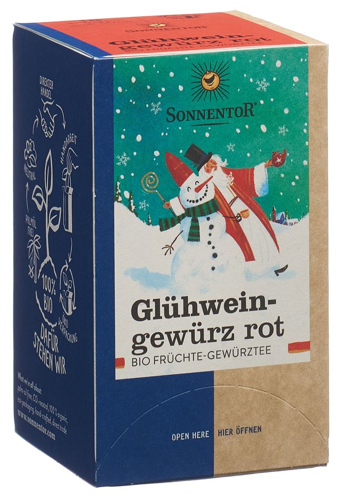SONNENTOR Glühweingewürz rot BIO Btl 18 Stk